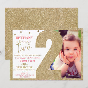 Invitation Anniversaire Deuxième Anniversaire Pail