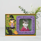 Invitation Anniversaire d'Halloween (Debout devant)