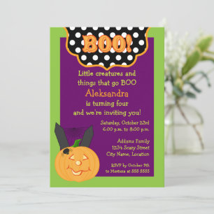 Invitation Anniversaire d'Halloween