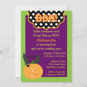 Invitation Anniversaire d'Halloween (Devant)