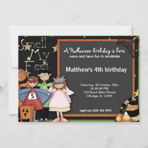 Invitation Anniversaire d'Halloween