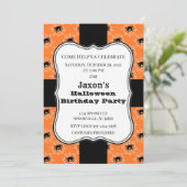 Invitation Anniversaire d'Halloween (Debout devant)