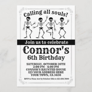 Invitation Anniversaire d'Halloween