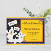 Invitation Anniversaire d'Halloween (Debout devant)