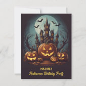 Invitation anniversaire d'Halloween (Devant)