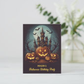 Invitation anniversaire d'Halloween (Debout devant)