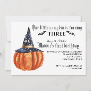 Invitation Anniversaire d'Halloween