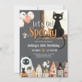 Invitation Anniversaire d'Halloween (Devant)