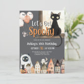 Invitation Anniversaire d'Halloween (Debout devant)