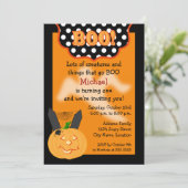 Invitation Anniversaire d'Halloween (Debout devant)