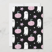 Invitation Anniversaire d'Halloween de la petite citrouille p (Dos)