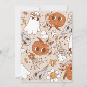 Invitation Anniversaire d'Halloween éffrayant (Dos)