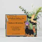 Invitation Anniversaire d'Halloween éffrayant (Debout devant)