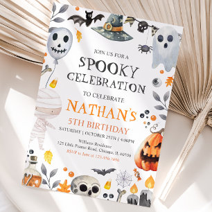 Invitation Anniversaire d'Halloween effrayant