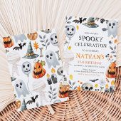 Invitation Anniversaire d'Halloween effrayant