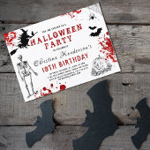 Invitation Anniversaire d'Halloween effrayant
