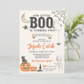 Invitation Anniversaire d'Halloween pour enfants de Little Bo (Debout devant)
