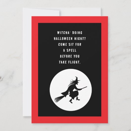 Invitation Anniversaire d'Halloween pour enfants - Petite sor (Devant)