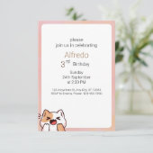 Invitation Anniversaire d'Halloween simple (Debout devant)