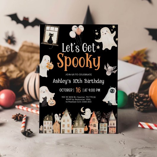 Invitation Anniversaire d'Halloween | Soyons Éffrayants