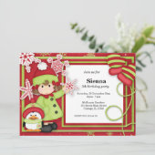 Invitation Anniversaire d'hiver (Debout devant)