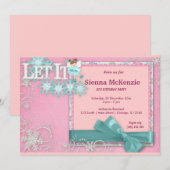 Invitation Anniversaire d'hiver (Devant / Derrière)