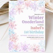 Invitation Anniversaire d'hiver Onderland