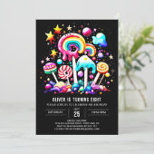 Invitation Anniversaire Digital Candyland Dreamland (Debout devant)