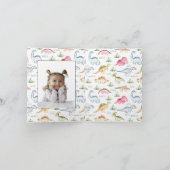 Invitation Anniversaire Dinosaur fille Dinosaure r (Intérieur)