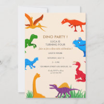 Invitation Anniversaire Dinosaur Invitation