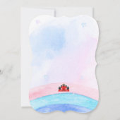 Invitation Anniversaire Dinosaur voiture de course garçon cou (Dos)