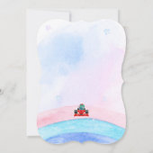 Invitation Anniversaire Dinosaur voiture de course garçon cou (Dos)