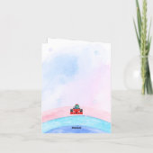 Invitation Anniversaire Dinosaur voiture de course garçon cou (Dos)