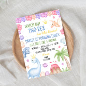 Invitation Anniversaire Dinosaure pour garçon à de