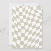 Invitation Anniversaire dinosaure rugissant avec nœud aquarel (Dos)