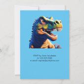 Invitation Anniversaire Dinosaure rugissant. Modif (Dos)