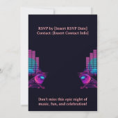 Invitation Anniversaire DJ - Personnalisable (Dos)