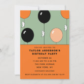 Invitation Anniversaire d'octobre Halloween (Devant)