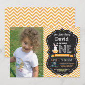 Invitation Anniversaire d'oeuf de pâques de garçon (Devant / Derrière)