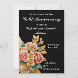 Invitation Anniversaire d'or