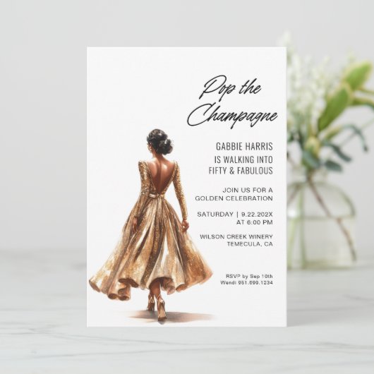 Invitation Anniversaire d'or (Debout devant)