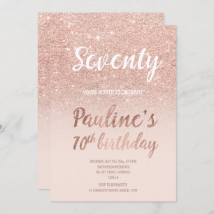 Invitation Anniversaire d'or de Faux soixante-dixième d'ombre