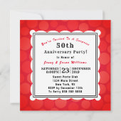 Invitation Anniversaire d'or drôle de petit gâteau doux (Dos)