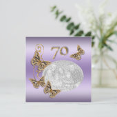 Invitation Anniversaire d'or soixante-dixième pourpres (Debout devant)