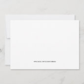 Invitation Anniversaire d'Orange Stilettos (Dos)