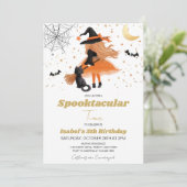 Invitation Anniversaire d'Orange Witch (Debout devant)