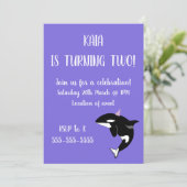Invitation Anniversaire d'Orca (Debout devant)