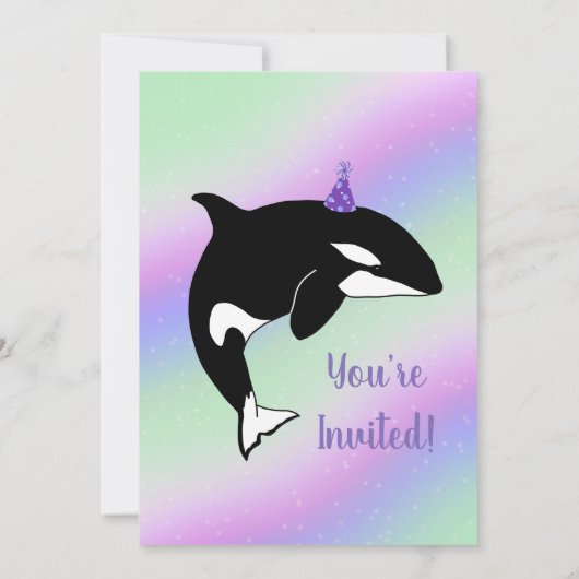 Invitation Anniversaire d'Orca (Dos)