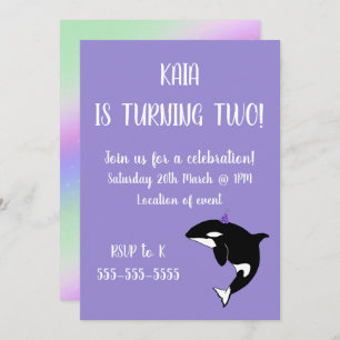 Invitation Anniversaire d'Orca
