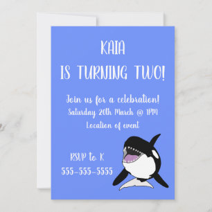 Invitation Anniversaire d'Orca